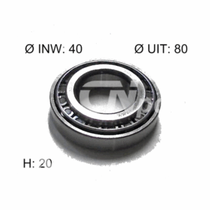 Lager wielnaaf Linde T25SF-01 1154 flenszijde