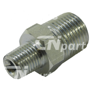 Koppeling mannelijke 1/4" NPT - mannelijke 1/2" NPT