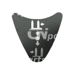 Bedieningssticker sideshift DJ Linde E14-02 335