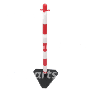 Aanrijdpaal rood/wit 900mm