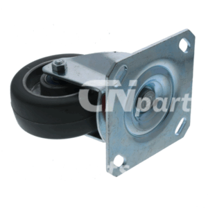 Zwenkgaffel compleet wiel 100x39.5mm hoogte 127mm