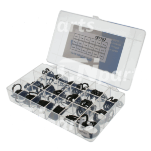 Assortiment seegerringen uitwendig 10 t/m27mm 260 stuks