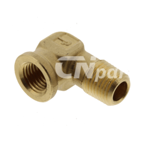 Koppeling 90°, 1/4" NPT vrouwelijke x 1/4” NPT mannelijke