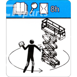 Veiligheidssticker Skyjack