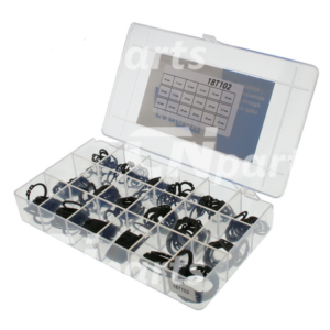 Assortiment seegerringen uitwendig 10 t/m27mm 260 stuks