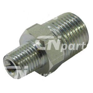 Koppeling mannelijke 1/4" NPT - mannelijke 1/2" NPT