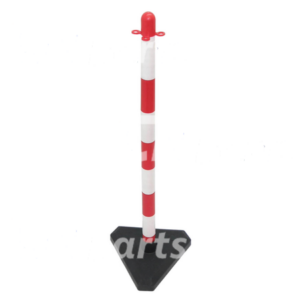 Aanrijdpaal rood/wit 900mm