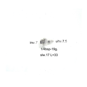 Koppeling 1/4" NPT x 1/4" NPT
